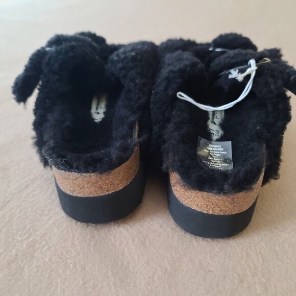 Birkenstock Papillio Arizona Big Buckle Shearling Sandal Black US 6 EU 37 NWOB - Picture 7 of 8